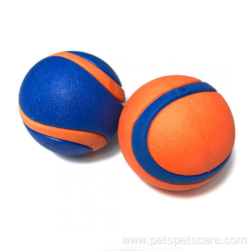 Rubber Bouncy Bite Ball Pet Squeaky Chew Toy